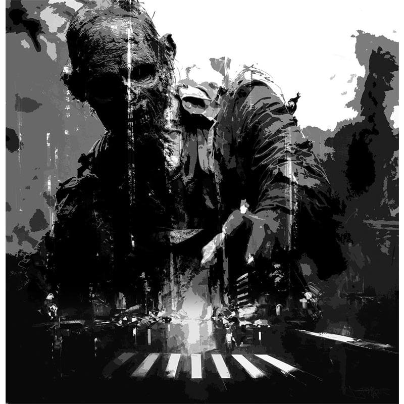 Painting Walking dead manhattan by Castan Daniel | Painting Figurative Urban Pop icons Oil