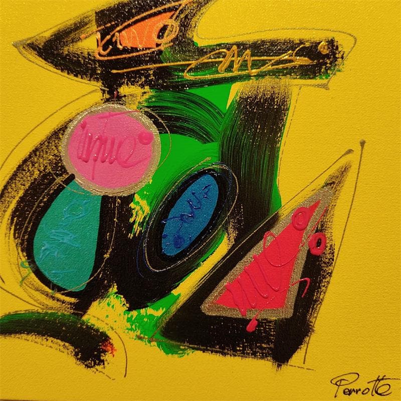 Pintura Zin por Perrotte | Pintura Abstracto Minimalista Cartón Acrílico