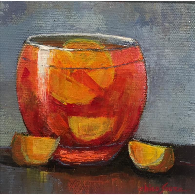 Pintura Refresco por Chico Souza | Pintura Figurativo Naturalezas muertas Aceite