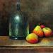 Painting Garrafão e peras by Chico Souza | Painting Figurative Still-life Oil
