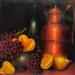 Painting Latão e carambolas  by Chico Souza | Painting Figurative Still-life Oil