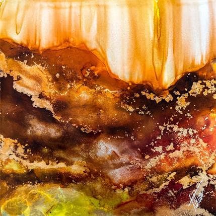 Painting Un coeur embrasé by Stephan Tatiana | Painting Abstract