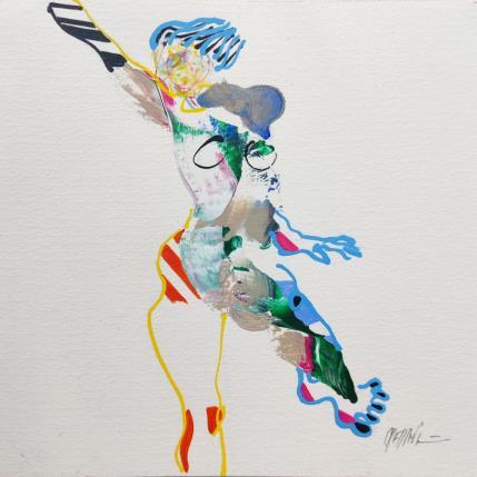 Gemälde La diagonale  von Cressanne | Gemälde  Acryl Pop-Ikonen