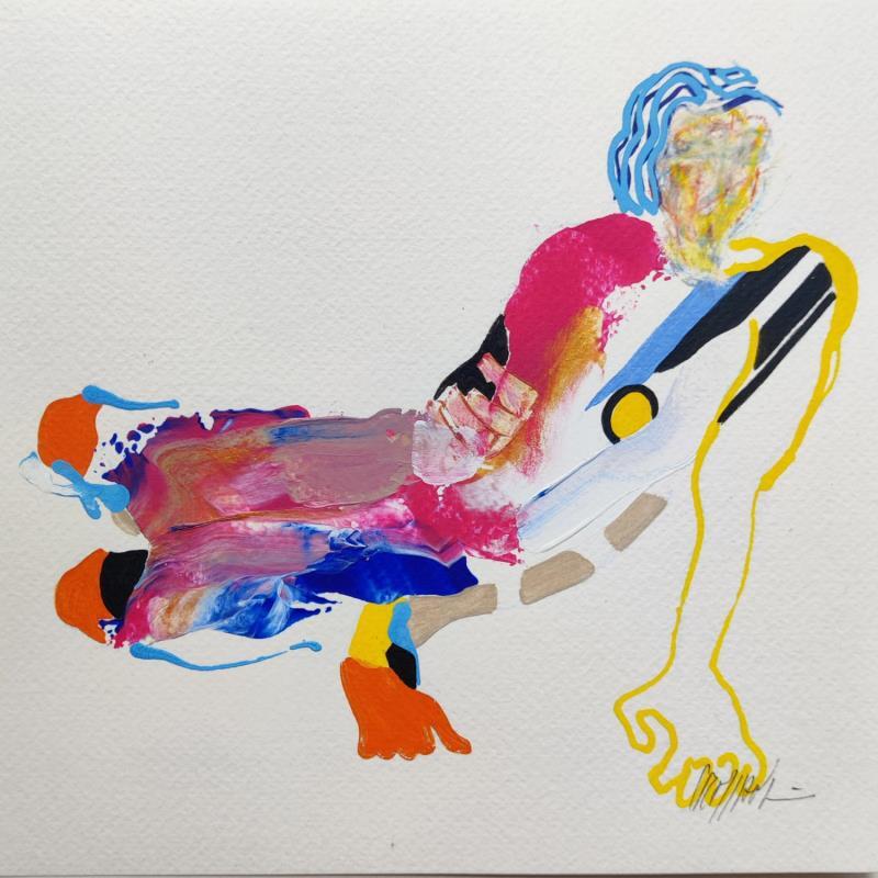 Painting Couleurs chaudes by Cressanne | Painting Acrylic