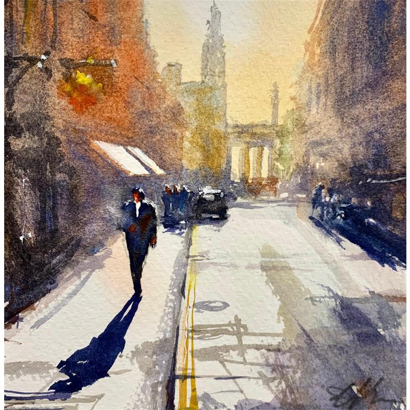Gemälde London St Martin's Lane von Jones Henry | Gemälde Aquarell