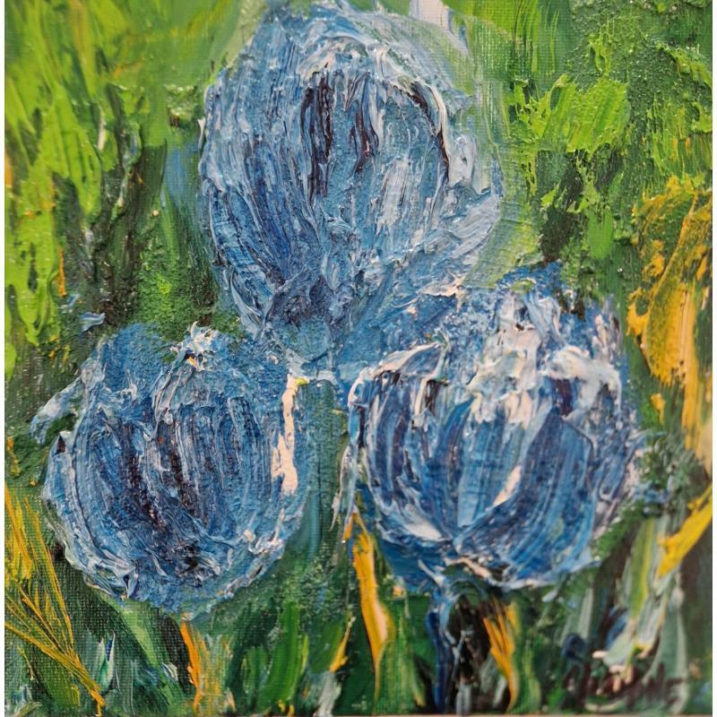 Peinture Blue tulips  par Shahine | Tableau Huile