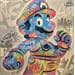 Painting Mario fluo by Lemoine Mael | Painting Pop-art Pop icons Graffiti