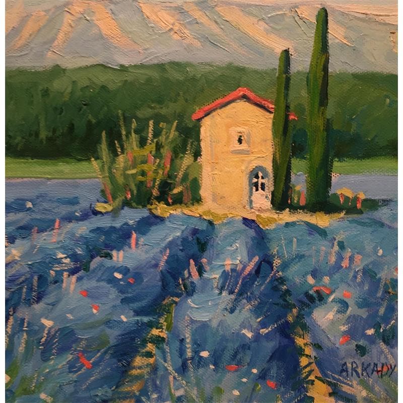 Painting Le cabanon by Arkady | Painting Figurative Landscapes Oil