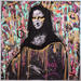 Peinture LA JOCONDE par G.C.Popartist | Tableau Street Art Icones Pop Graffiti Acrylique Collage
