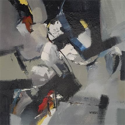 Painting Face to face by Virgis | Painting Abstract Oil Minimalist