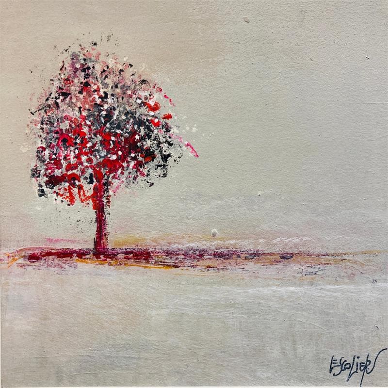 Gemälde Une graine a grandi von Escolier Odile | Gemälde