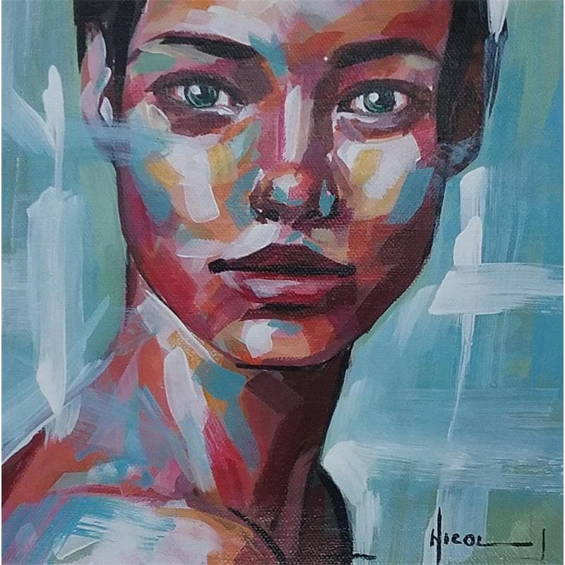 Gemälde Meda von Vacaru Nicoleta  | Gemälde Figurativ Porträt Acryl