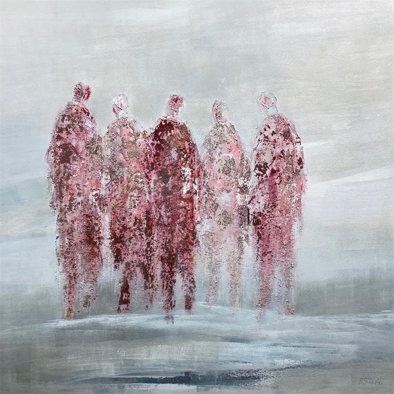 Peinture Complicité par Escolier Odile | Tableau