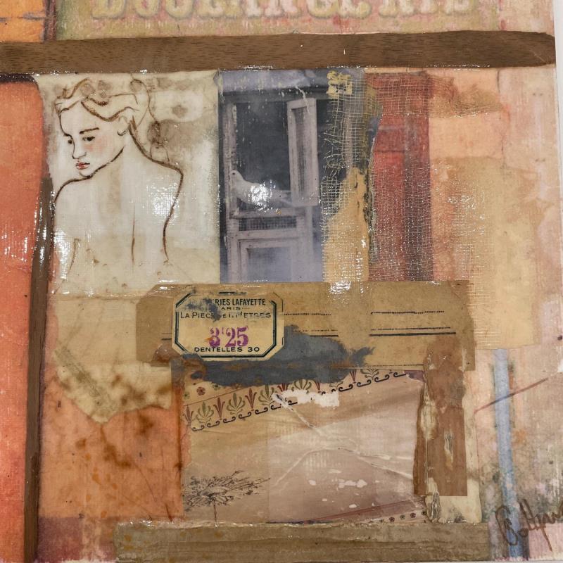 Peinture Envol par Sablyne | Tableau Art Singulier Portraits Acrylique