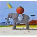Painting Eléphant by Lionnet Pascal | Painting Surrealism Landscapes Animals Acrylic