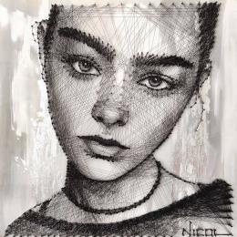 Peinture Sonya par Vacaru Nicoleta  | Tableau Figuratif Portraits