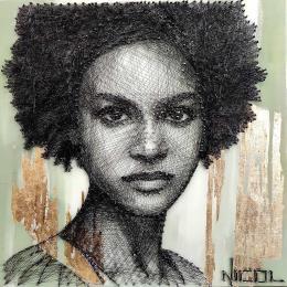 Peinture Luna par Vacaru Nicoleta  | Tableau Figuratif Portraits