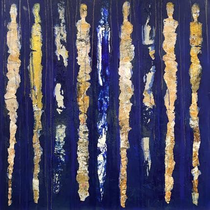 Peinture Les fées magiques par Rocco Sophie | Tableau Art Singulier Acrylique, Huile scènes de vie