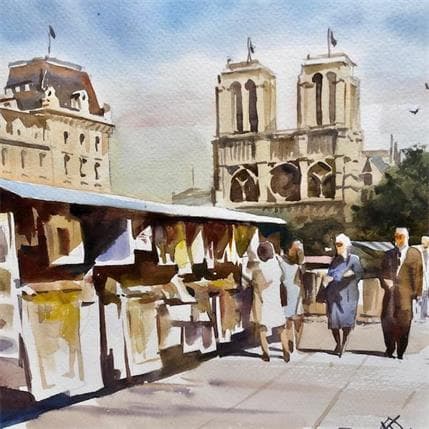 Peinture Paris 9 par Khodakivskyi Vasily | Tableau  Aquarelle
