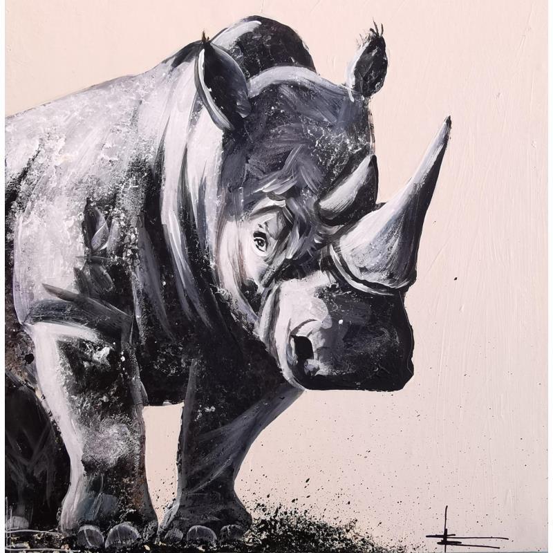 Pintura Rhinoceros  por Locoge Alice | Pintura Acrílico