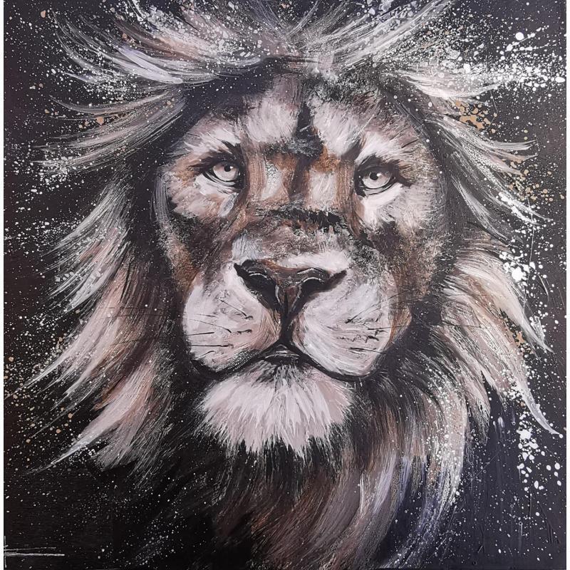 Pintura Lion por Locoge Alice | Pintura Acrílico