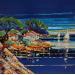 Pintura Balade sur la côte d'Azur por Corbière Liisa | Pintura Figurativo Paisajes Cartón Aceite