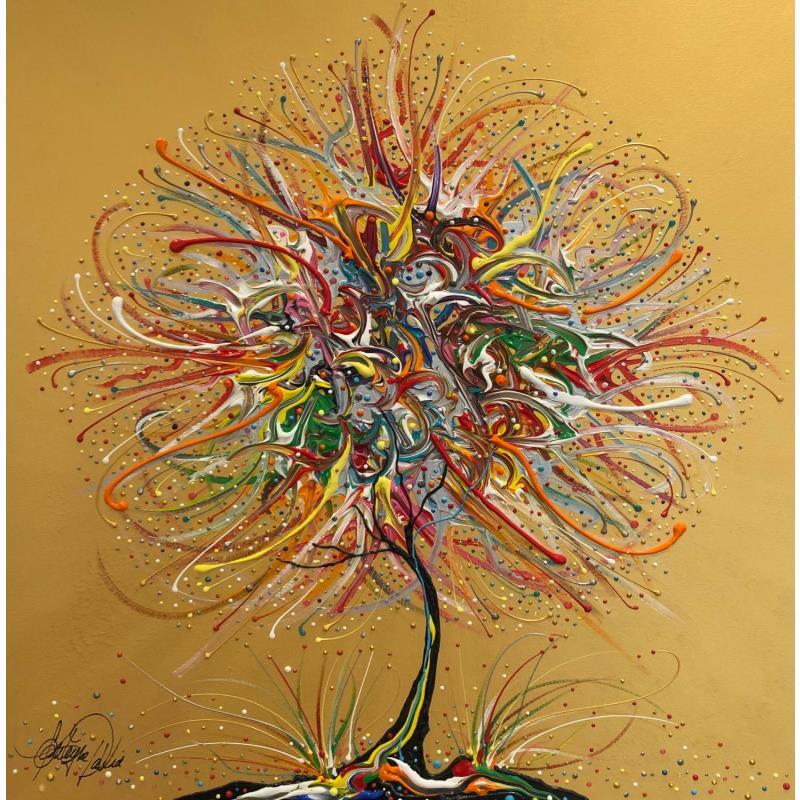 Peinture la flamme de l'amour par Fonteyne David | Tableau Figuratif Minimaliste Acrylique