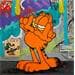 Peinture Garfield par Miller Jen  | Tableau Street Art Icones Pop