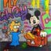 Painting Mickey et Maggie by Miller Jen | Painting Street art Pop icons
