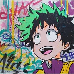 Peinture Izuku Midorya par Miller Jen  | Tableau Street Art icones Pop