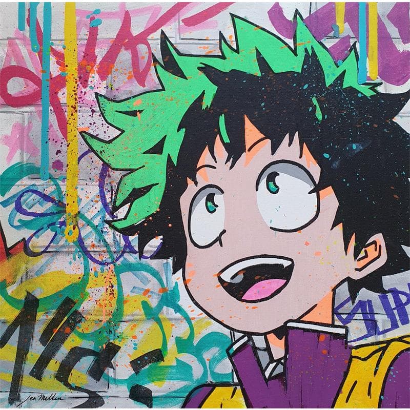 Painting Izuku Midorya by Miller Jen | Painting Street art Pop icons