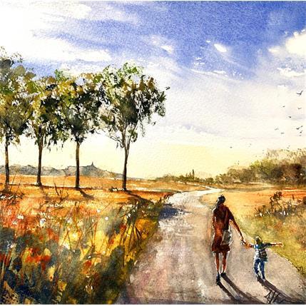 Peinture Sans Souci  par Jones Henry | Tableau  Aquarelle