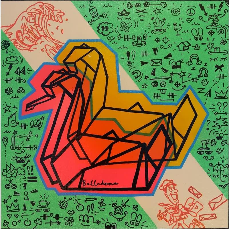 Peinture C'est un signe par Belladone | Tableau Pop-art Icones Pop Acrylique