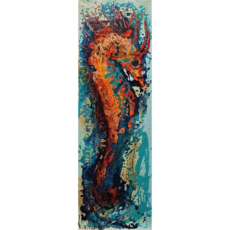 Peinture Caballito par Villanueva Puigdelliura Natalia | Tableau Figuratif Huile animaux