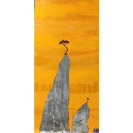 Pintura Notre sommet por Lemonnier  | Pintura Figurativo Minimalista, Paisajes