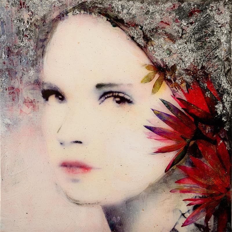 Gemälde Plateada 3 von Bofill Laura | Gemälde Figurativ Porträt Holz Acryl