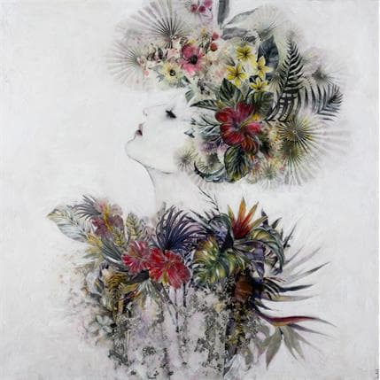 Painting Amororosa by Bofill Laura | Painting Figurative Acrylic, Wood Portrait