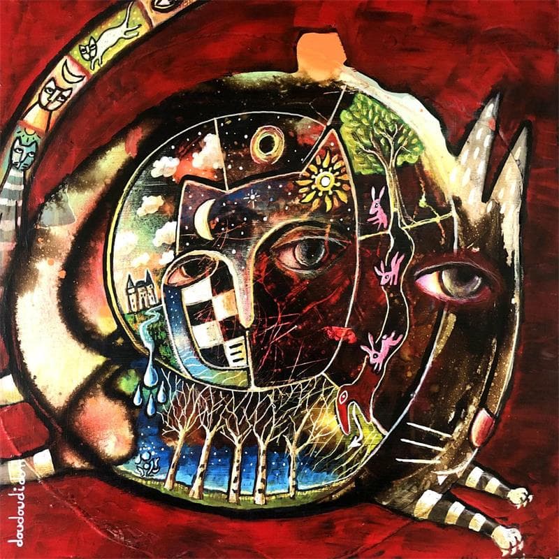 Painting La quête quadrupoïde by Doudoudidon | Painting Raw art Life style Metal