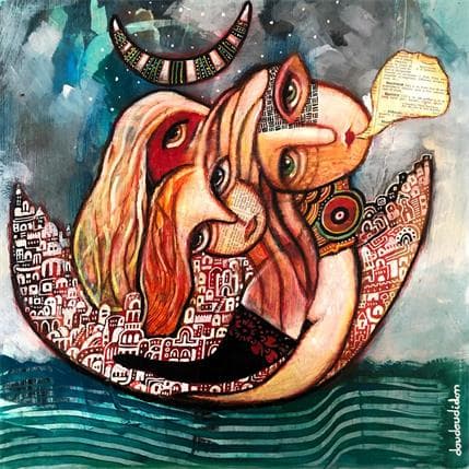 Painting L'une sous les unes by Doudoudidon | Painting Raw art Metal Life style, Nude