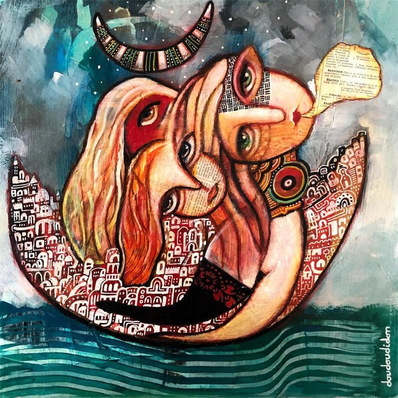 Painting L'une sous les unes by Doudoudidon | Painting Raw art Life style Nude Metal