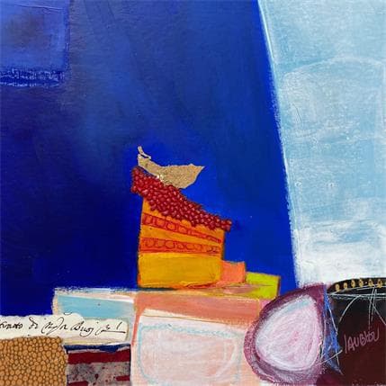 Gemälde ST19-0203 von Lau Blou | Gemälde Abstrakt Acryl, Pappe Minimalistisch, Pop-Ikonen