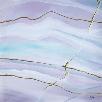 Painting Onyx Bubble Gum by Baroni Victor | Painting Abstract Acrylic Minimalist