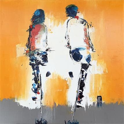 Painting Amoureux by Raffin Christian | Painting  Oil