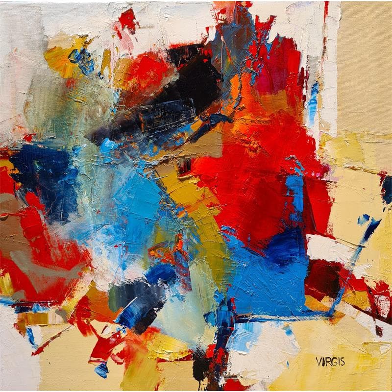 Painting Good luck by Virgis | Painting Abstract Minimalist Oil