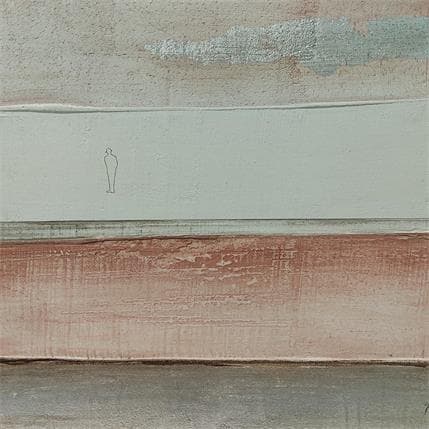 Painting Morning magic light by Roma Gaia | Painting Figurative Cardboard, Sand Life style, Minimalist