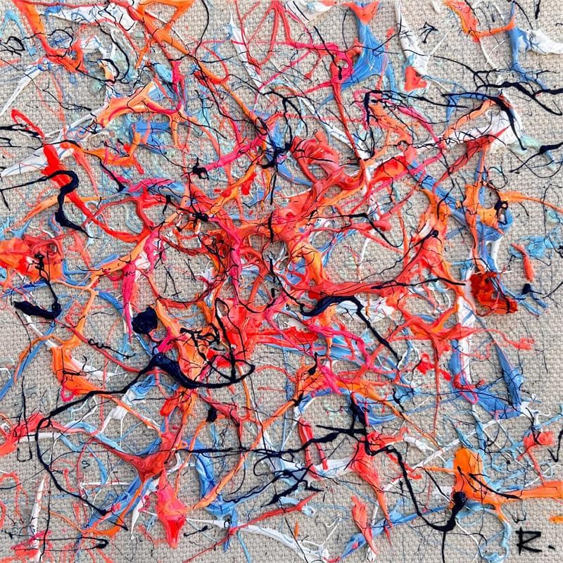 Pintura Tourments por Cantin Rose | Pintura Abstracto Tema Minimalista Acrílico