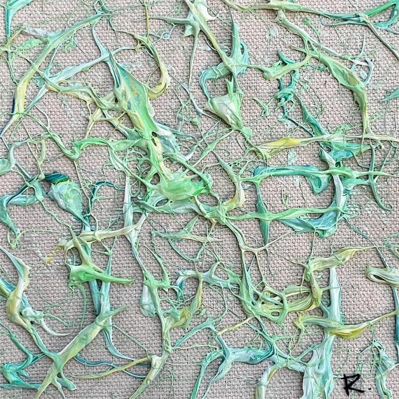 Peinture Les douceurs par Cantin Rose | Tableau Abstrait Matiérisme Minimaliste Acrylique