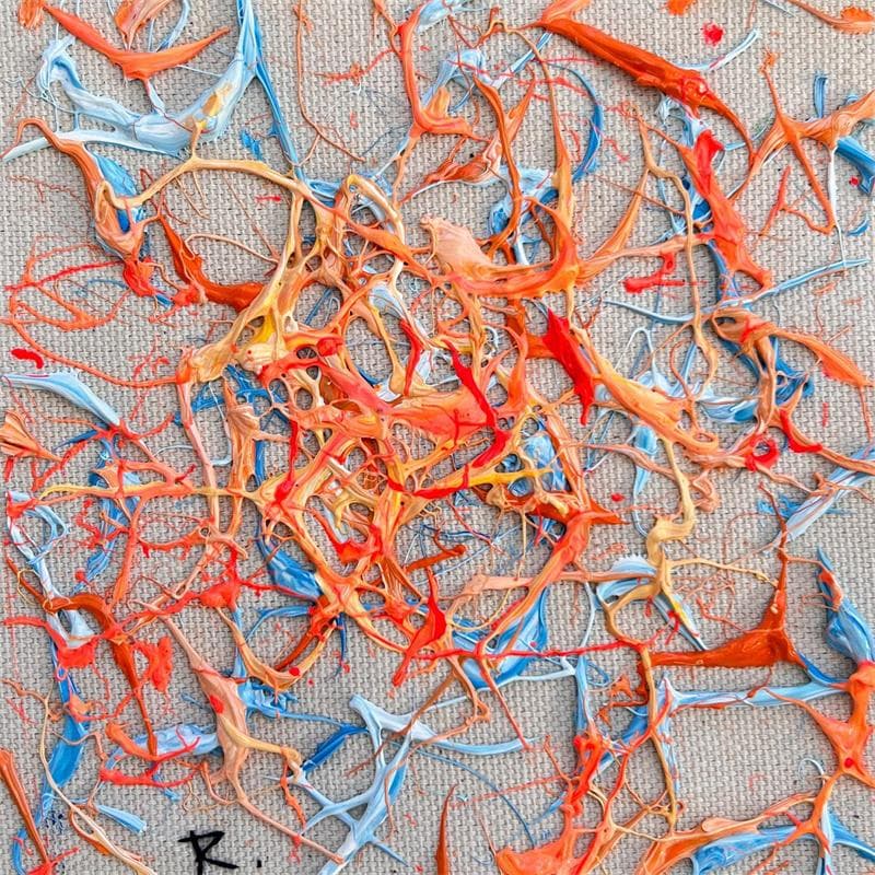 Peinture La fraicheur par Cantin Rose | Tableau Abstrait Matiérisme Minimaliste Acrylique