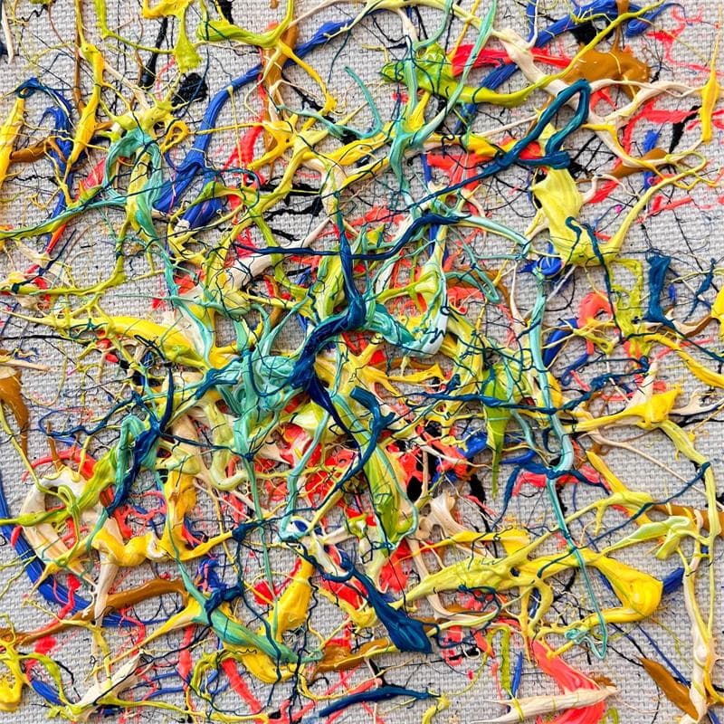 Painting Vert citron by Cantin Rose | Painting Abstract Subject matter Minimalist Acrylic