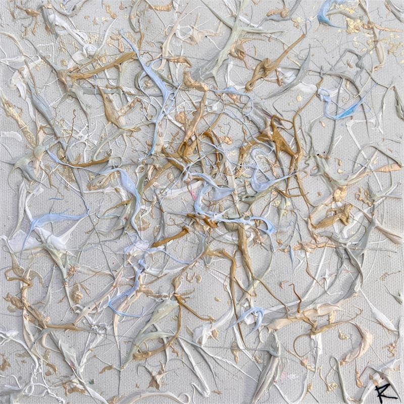 Painting Cashemire et satin by Cantin Rose | Painting Abstract Subject matter Minimalist Acrylic